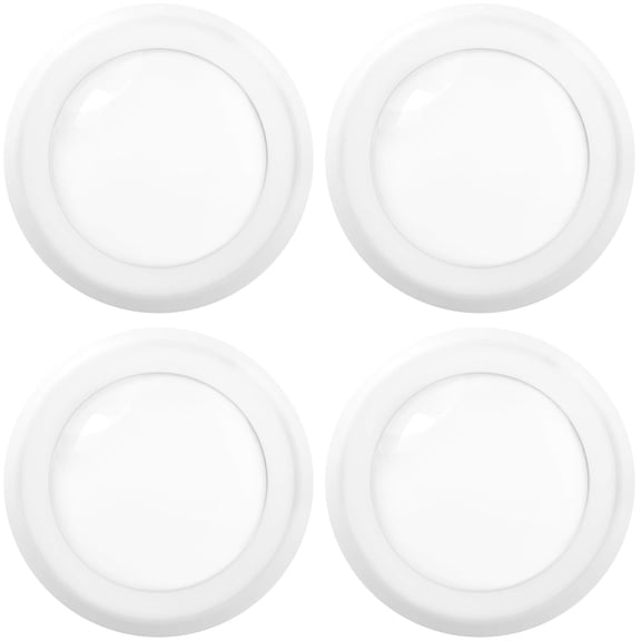 Sunco 5/6 Inch LED Disk Light, 1050 Lumens, 3000K Warm White, 15W, 120V Indoor Flush Mount Ceiling Downlight, Damp Rated, Dimmable Recessed Lighting - ETL, FCC & RoHS 4 Pack