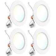 Sunco 4 Pack 6 Inch Retrofit LED Recessed Lights, 5CCT, 15W=120W, Dimmable