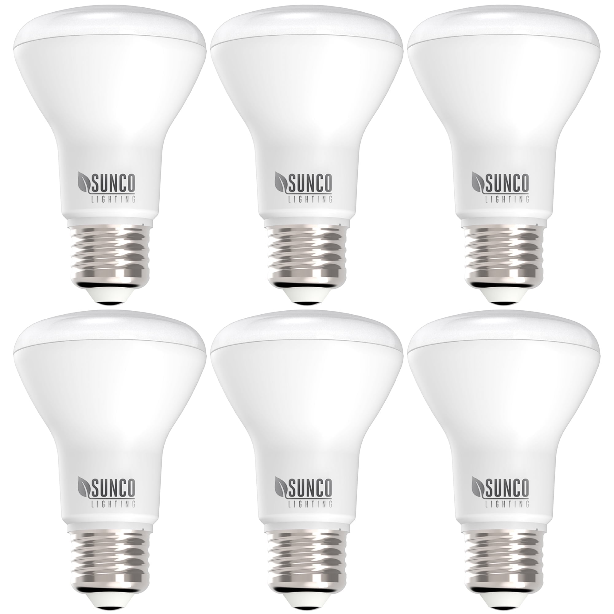 BR20 LED Flood Light Bulbs - Dimmable 60W Equivalent, E26 Base, 3000K Warm White, 4 Pack