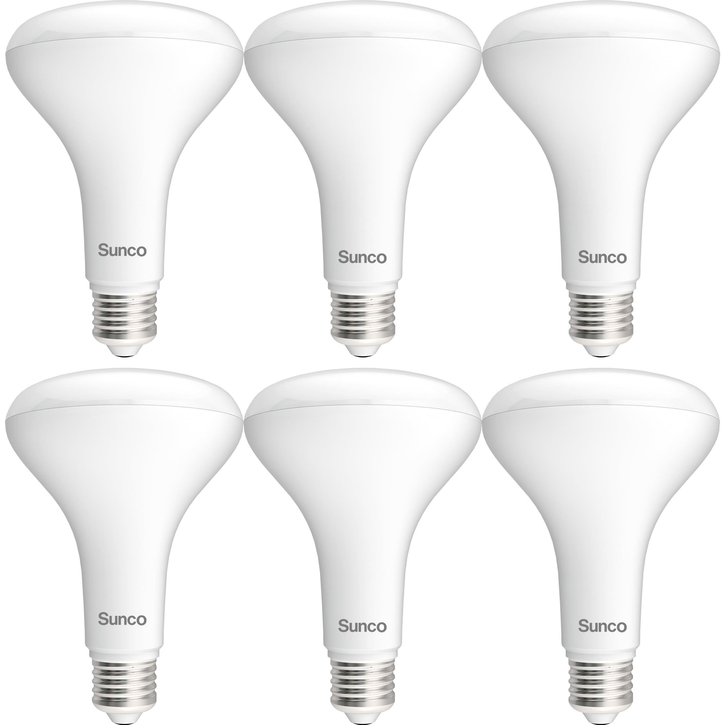 Sunco 6 Pack BR30 LED Bulb, Recessed Can Light Bulbs, Indoor Flood Lighting, 1600 LM, 16W (100W Equivalent) 5000K Daylight, E26 Medium Base, Dimmable UL
