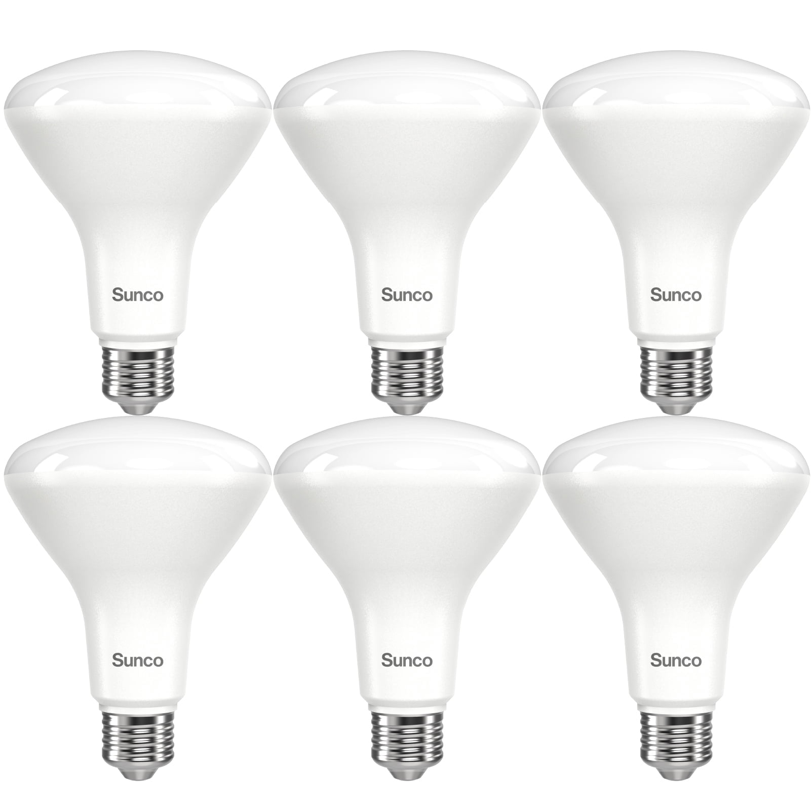 Sunco 6 Pack BR30 LED Bulbs, High Output 1200 Lumens, Indoor Flood Lights, 11W Equivalent 65W, 3000K Warm, E26 Base, Interior Dimmable Recessed Can Light Bulbs
