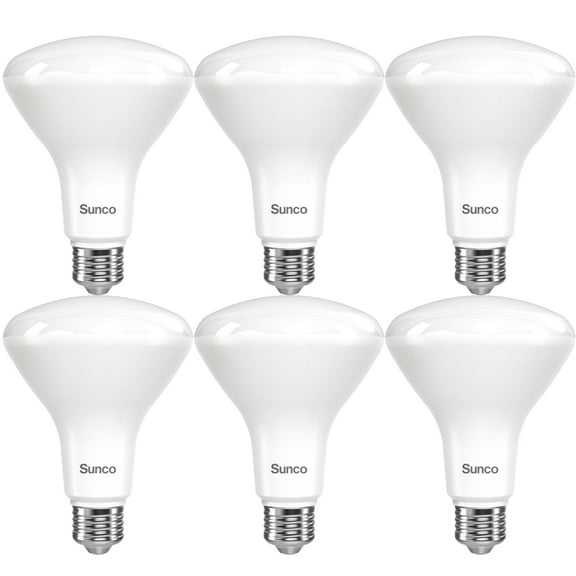 Sunco 6 Pack BR30 LED Bulbs, High Output 1200 Lumens, Indoor Flood Lights, 11W Equivalent 65W, 3000K Warm, E26 Base, Interior Dimmable Recessed Can Light Bulbs