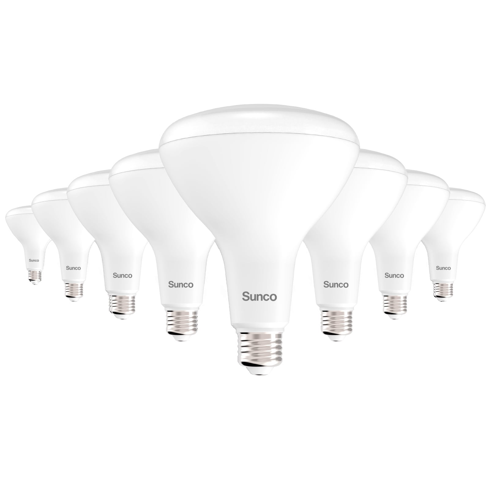 Sunco 8 Pack BR40 LED Light Bulbs, Indoor Flood Lights, Recessed Can Light Bulb, 1400 LM, 17W (100W Equivalent), 2700K Soft White, Dimmable, E26 Base, for Home, Bedroom, Kitchen UL