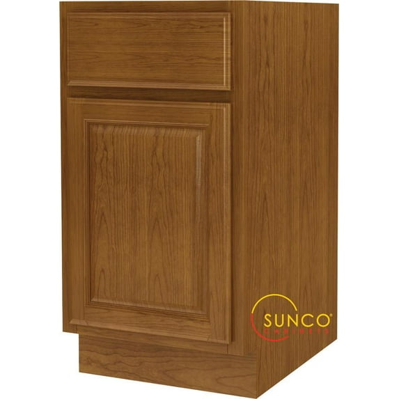 Sunco B18RT-SC Randolph Single Door Kitchen Cabinet With Drawer, 18"