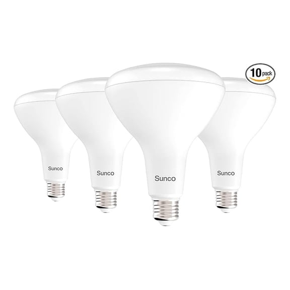 Sunco BR40 LED Light Bulbs, Indoor Flood Lights, Recessed Can Light Bulb, 1400 LM, 17W (100W Equivalent), 2700K Soft White, Dimmable, E26 Base, for Home, Bedroom, Kitchen UL 4 Pack