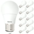 thumbnail image 1 of Sunco 10 Pack A15 LED Ceiling Fan Candelabra Light Bulbs E26 Medium Base CRI92 6000K Daylight Deluxe 8W Equivalent 60W, 800 Lumens, Waterproof Super Bright Appliance Indoor Outdoor UL, 1 of 6
