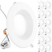 Sunco 12 Pack LED Recessed Lighting 6 Inch, LED Can Lights Retrofit Lighting Downlight, 965 LM, 4000K Cool White, Dimmable, Baffle Trim, 13W=120W, 50000 Lifetime Hours, Damp Rated UL