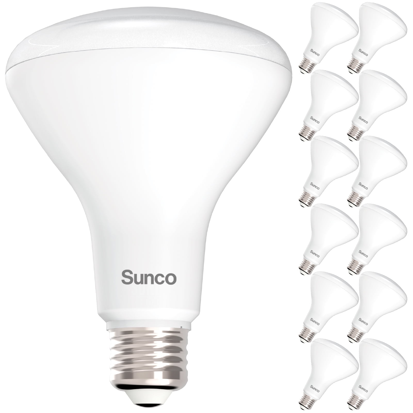 Sunco 12 Pack BR30 Light Bulbs LED, Recessed Can Light Bulbs, Indoor Flood Bulb, 850 LM, 11W (65W Equivalent), 3000K Warm White, Dimmable, E26 Base, For Home, Kitchen, Bedroom UL.