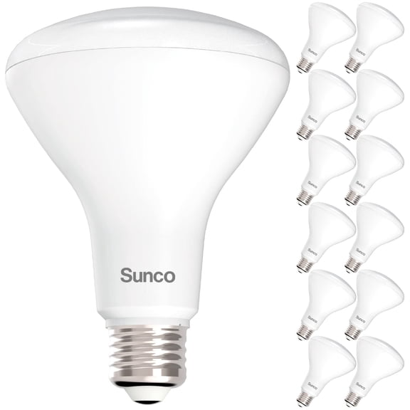 Sunco 12 Pack BR30 Light Bulbs LED, Recessed Can Light Bulbs, Indoor Flood Bulb, 850 LM, 11W (65W Equivalent), 3000K Warm White, Dimmable, E26 Base, For Home, Kitchen, Bedroom UL.