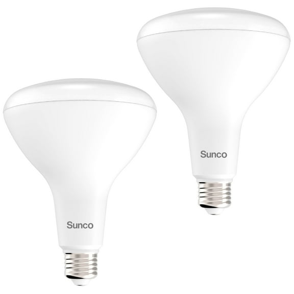 Sunco BR40 LED Light Bulbs, Indoor Flood Lights, Recessed Can Light Bulb, 1400 LM, 17W (100W Equivalent), 2700K Soft White, Dimmable, E26 Base, for Home, Bedroom, Kitchen UL 2 Pack