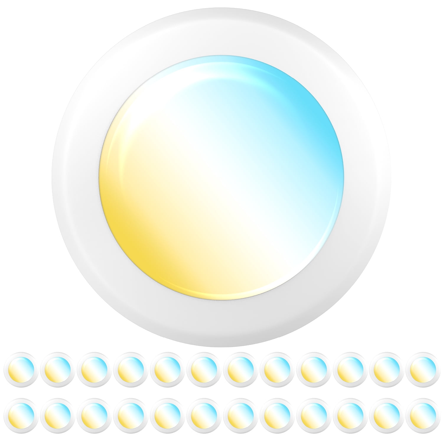 Sunco 24 Pack LED Disc Lights Ceiling 6 Inch, Flush Mount Disk Light, Recessed Can Lighting, 1050 LM, 15W (75W Equivalent), Selectable CCT 3000K/4000K/5000K/6000K/6500K, Dimmable, Damp Rated ETL.