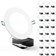 thumbnail image 1 of Sunco 24 Pack Recessed Lighting 6 Inch LED, Canless Ceiling Lights Slim with Junction Box, 850 LM, 14W (100W Equivalent), 6000K Daylight Deluxe, Dimmable, Wafer Thin, 50000 Lifetime Hours ETL, 1 of 7