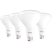 Sunco BR40 LED Light Bulbs, Indoor Flood Lights, Recessed Can Light Bulb, 1400 LM, 17W 100W Equivalent, 6000K Daylight Deluxe, Dimmable, E26 Base, for Home, Bedroom, Kitchen UL 4 Pack