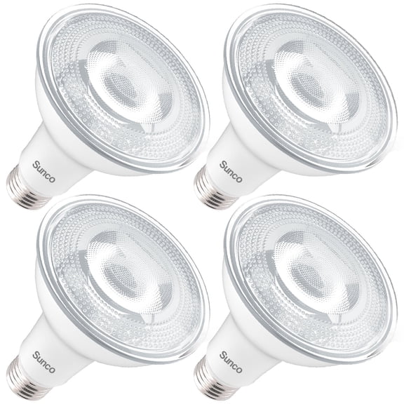 Sunco LED PAR30 Dusk to Dawn Light Bulb for Outside Porch, Patio, Backyard, 11W=75W, 850 LM, 5000K Daylight, Non-Dimmable, Photocell Sensor, UL 4 Pack