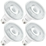 Sunco LED PAR30 Dusk to Dawn Light Bulb for Outside Porch, Patio, Backyard, 11W=75W, 850 LM, Selectable CCT 2700K/3000K/4000K/5000K, Non-Dimmable, Photocell Sensor, UL 4 Pack