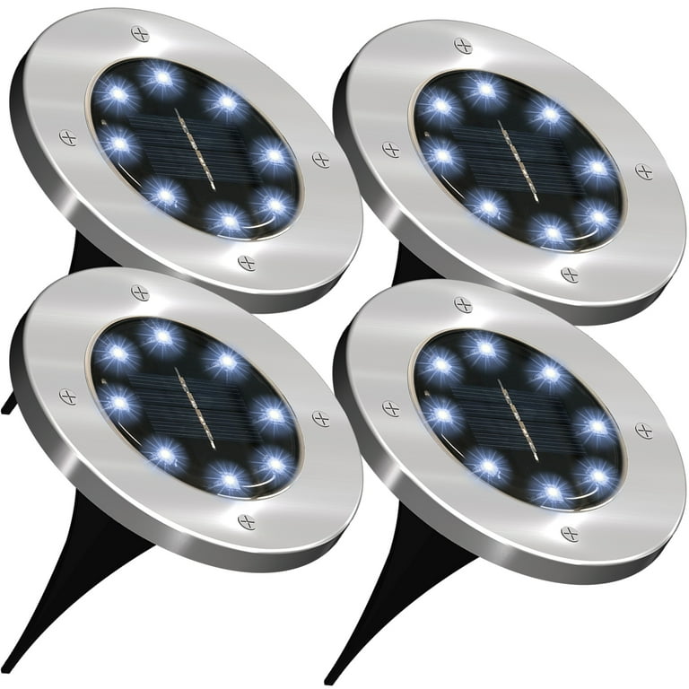 Sunco Lighting Solar Path Lights, Dusk-to-Dawn, 7000K Diamond White, Cross Spike Stake for Easy in Ground Install, Solar Powered LED Landscape Lighting - 10 Pack Sunco Lighting Solar Path Lights, Dusk-to-Dawn, 7000K Diamond White, Cross Spike Stake for Easy in Ground Install, Solar Powered LED Landscape Lighting - 10 Pack