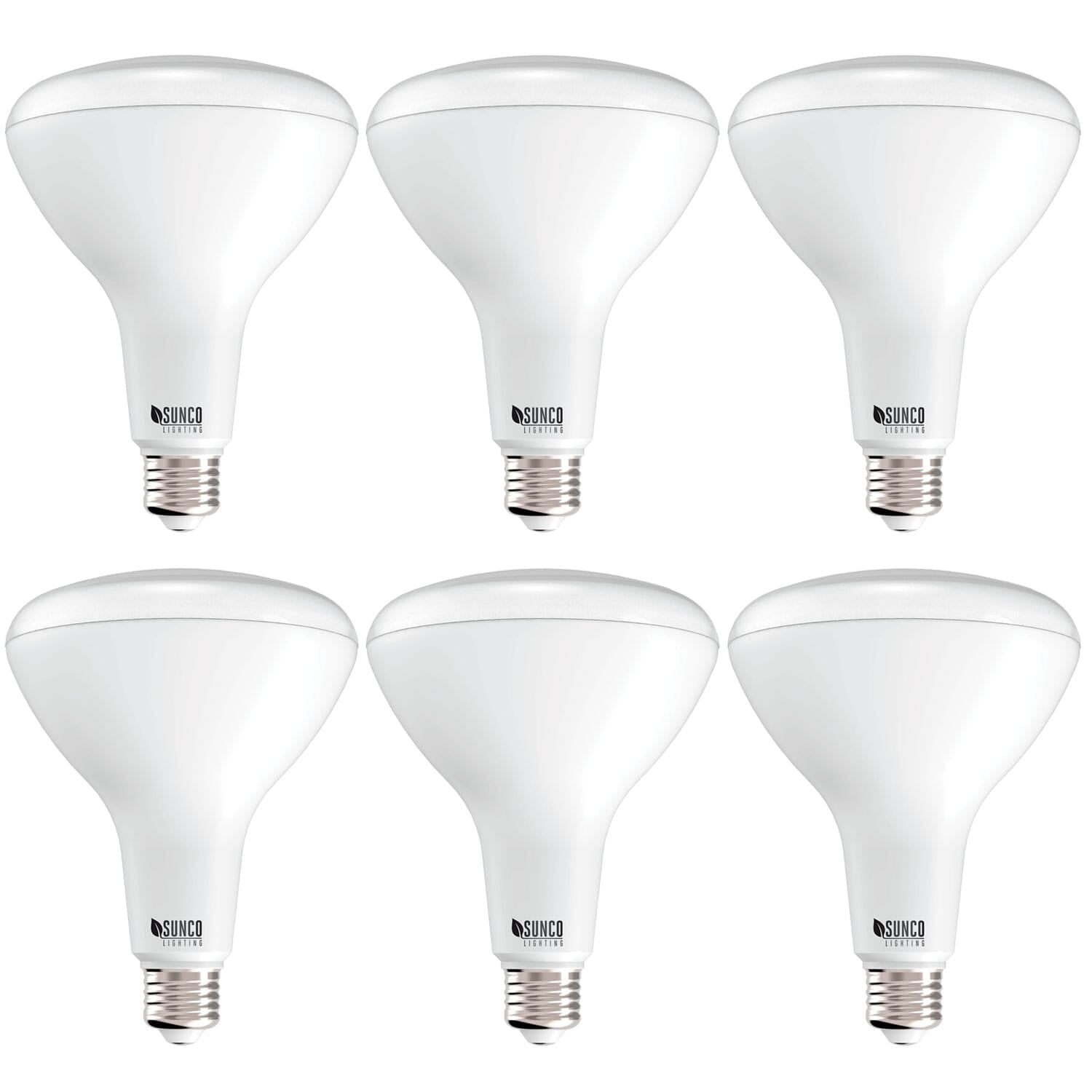 Sunco 6 Pack BR40 LED Light Bulbs, Indoor Flood Lights, Recessed Can Light Bulb, 1400 LM, 17W (100W Equivalent), 6000K Daylight Deluxe, Dimmable, E26 Base, for Home, Bedroom, Kitchen UL