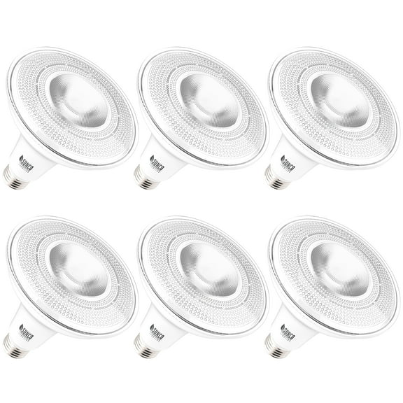 Sunco Lighting 6 Pack PAR38 LED Bulb 13W=100W, 2700K Soft White, 1050 LM, Dimmable, Indoor/Outdoor Spotlight, Waterproof - UL & Energy Star Listed