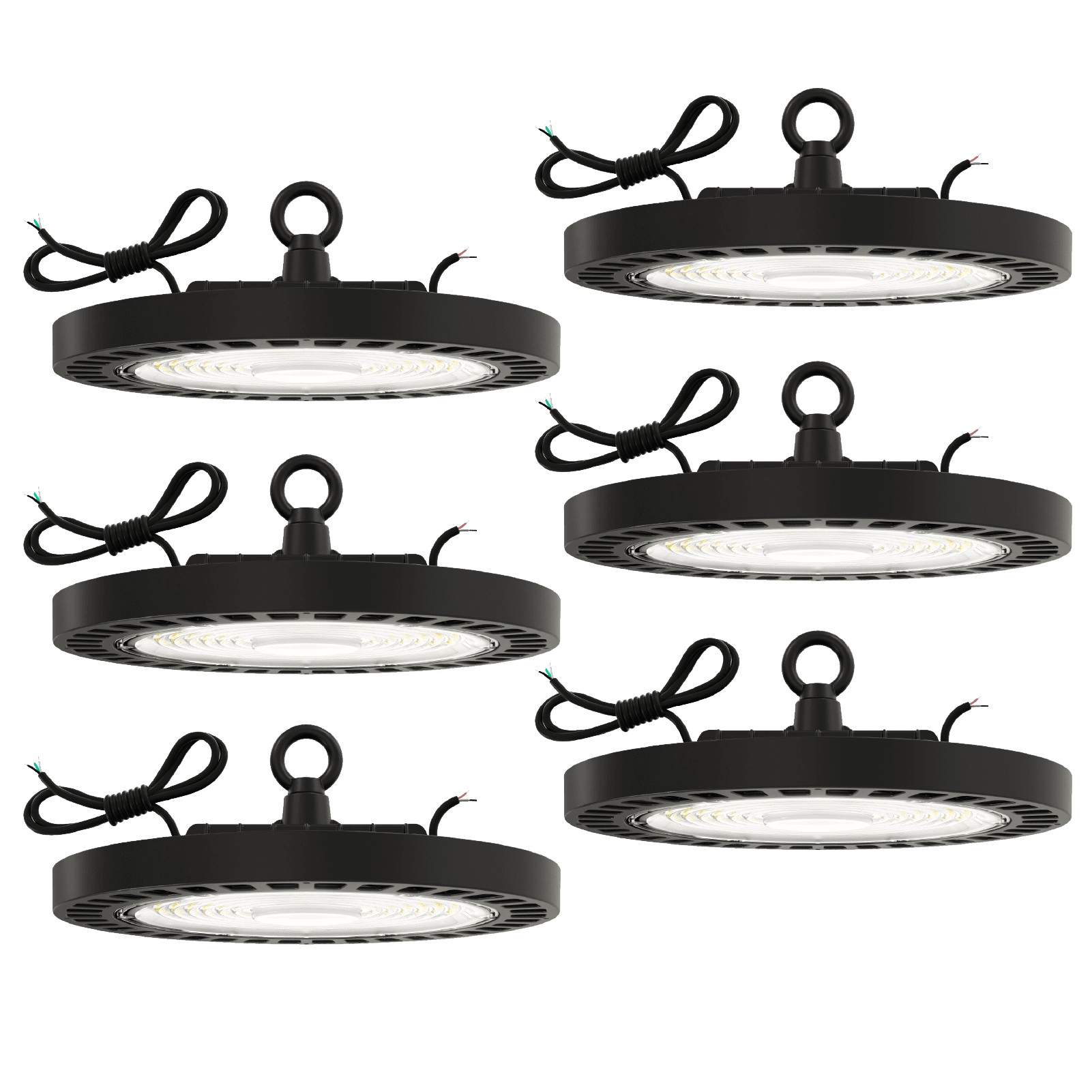 Sunco 6 Pack UFO LED High Bay Light, Lighting for Warehouse, 6000K ...