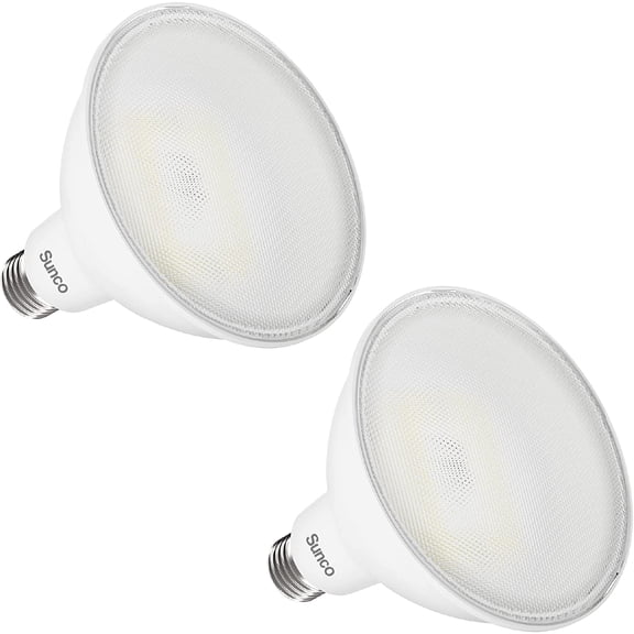 Sunco PAR38 LED Flood Light Outdoor Bulb, Exterior Waterproof Spotlight Lighting, 2800 LM, 20W (250W Equivalent), 3000K Warm White, Dimmable, E26 Medium Base UL 2 Pack.