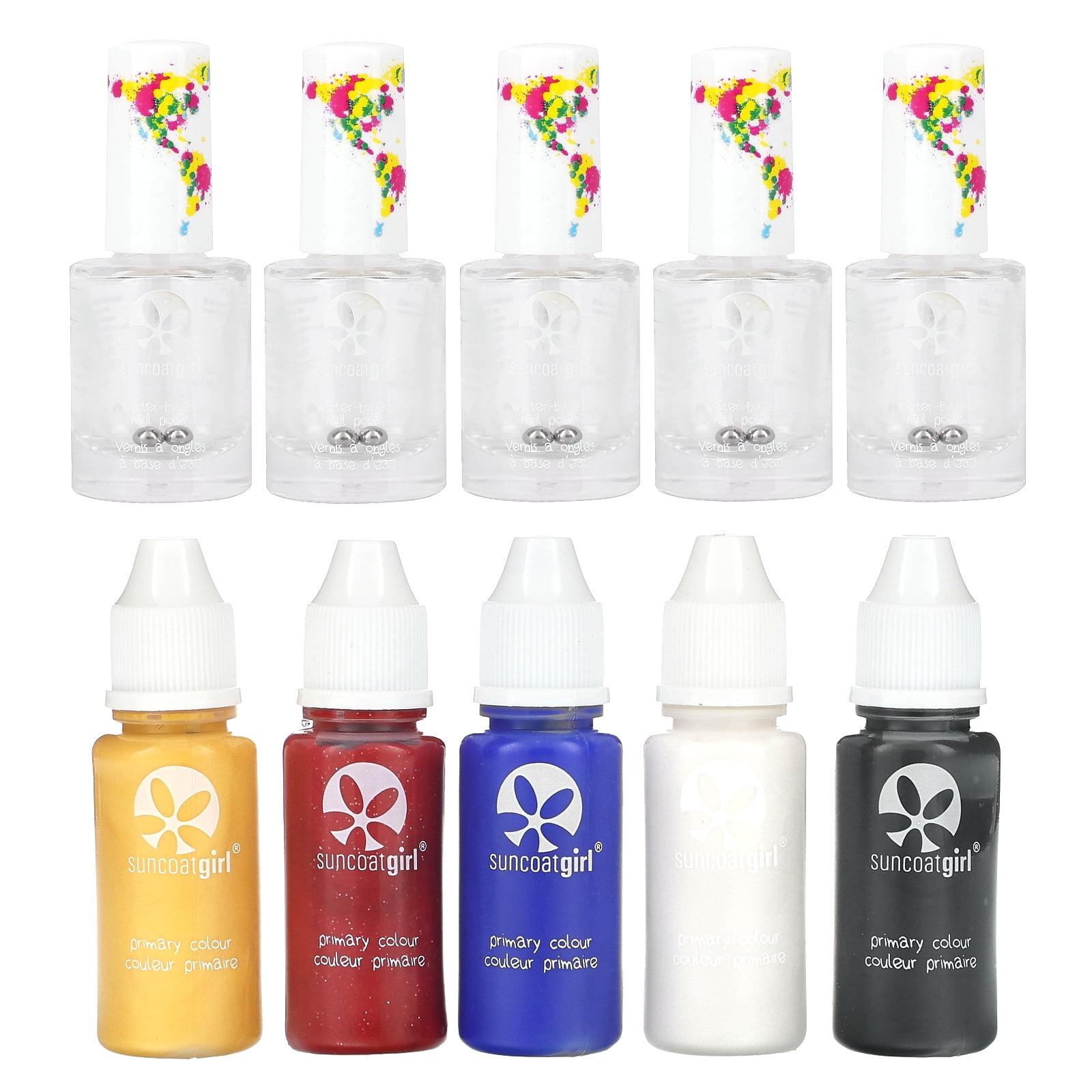 SuncoatGirl Water-Based Nail Polish Color Creation Kit, 10 Piece Kit