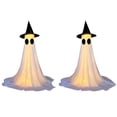 thumbnail image 1 of Suncoda 2 Pcs 82Inch Ghost Decor, Halloween Decorations Outdoor - Extra Large White Cloth Cute Ghost with LED Lights Hat Remote Controller, Halloween Ghost Decorations for Holiday Porch Yard, 1 of 2