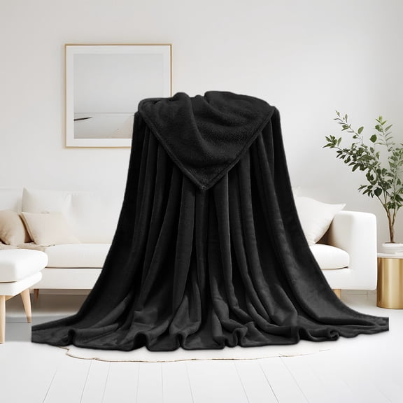 Suncoda 22"x30" Flannel throw blanket, Super Soft Warm Solid Warm Micro Plush Fleece Blanket Throw Rug Sofa Bedding Fleece Throw on Clearance