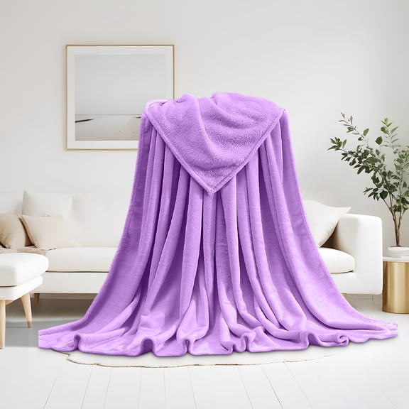 Suncoda 22"x30" Flannel throw blanket, Super Soft Warm Solid Warm Micro Plush Fleece Blanket Throw Rug Sofa Bedding Fleece Throw