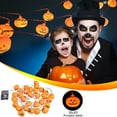 thumbnail image 1 of Suncoda 9.84Ft Halloween Pumpkin Lights String, Halloween 20 LED Candle Light Halloween Decoration Pum-Pkin Lantern Pumpkin Decorations, 1 of 6