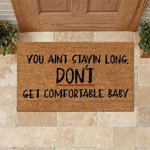 Suncoda Bathroom Rug Bath Mats Funny Doormat Indoor Outdoor Home Front Porch Rugs Bedroom Entrance Patio Decoration Supplies Bathroom Mat