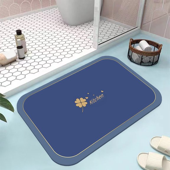 Suncoda Bathroom Rugs, Diatom Mud Bar Absorbent Mat, Multipurpose Mat Dish Drying Mat Super Soft Bath Mats for Bathroom