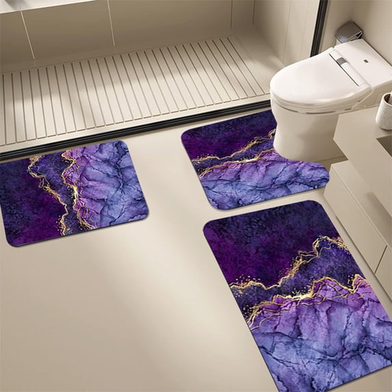 Suncoda Bathroom Rugs, Soft Memory Foam Bath Mat - Non Slip Absorbent Thick Bath Matt, Rubber Back Shower Rug, Toilet Mats Bath, Mats for Bathroom Floor Toilet, Door Mat Washable