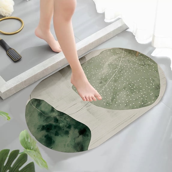Suncoda Bathroom Rugs, Soft Memory Foam Bath Mat - Non Slip Absorbent Thick Bath Matt, Rubber Back Shower Rug, Toilet Mats Bath, Mats for Bathroom Floor Toilet, Door Mat Washable