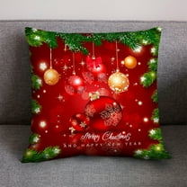 Suncoda Christmas Pillow Covers, Soft Plush Christmas Decorative Throw Pillowcases, Throw Pillows for Couch Xmas Tree Holiday Wedding Party, Christmas Gifts