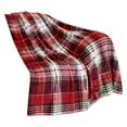 thumbnail image 1 of Suncoda Christmas Throw Blanket, 130*150cm Super Soft Warm Holiday Reindeer Snowflake Printed Flannel Winter Warm Sofa Decoration Cover Blanket on Clearance, 1 of 4