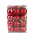 thumbnail image 1 of Suncoda Christmas Tree Bauble Balls Set Xmas Shatterproof Clear Plastic Hanging Ball Ornaments,Decor for Home Holiday Party Wedding Decoration 24 Pcs/Box Christmas Ornament for Xmas Tree,Xmas gifts, 1 of 1