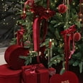 thumbnail image 1 of Suncoda Christmas Tree Decorations, Christmas Decoration Velvet Ribbon Ribbon Gift Packaging Diy Butterflies Tie Ribbon Christmas Tree Decoration Ribbon, 1 of 9