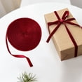 thumbnail image 1 of Suncoda Christmas Tree Decorations, Christmas Decoration Velvet Ribbon Ribbon Gift Packaging Diy Butterflies Tie Ribbon Christmas Tree Decoration Ribbon, 1 of 9