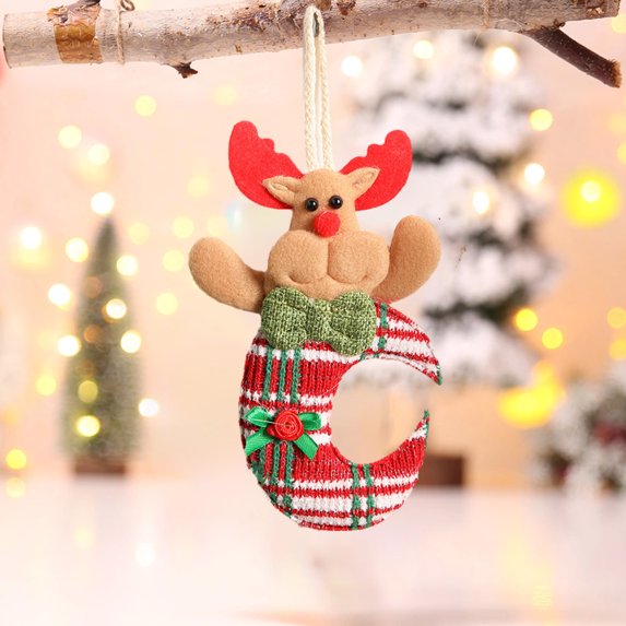 Suncoda Christmas Tree Decorations, Christmas Tree Hanging Decoration Christmas Scene Decoration Christmas Door Hanging Ornament Christmas Day Decoration Hanging Hanging Decoration