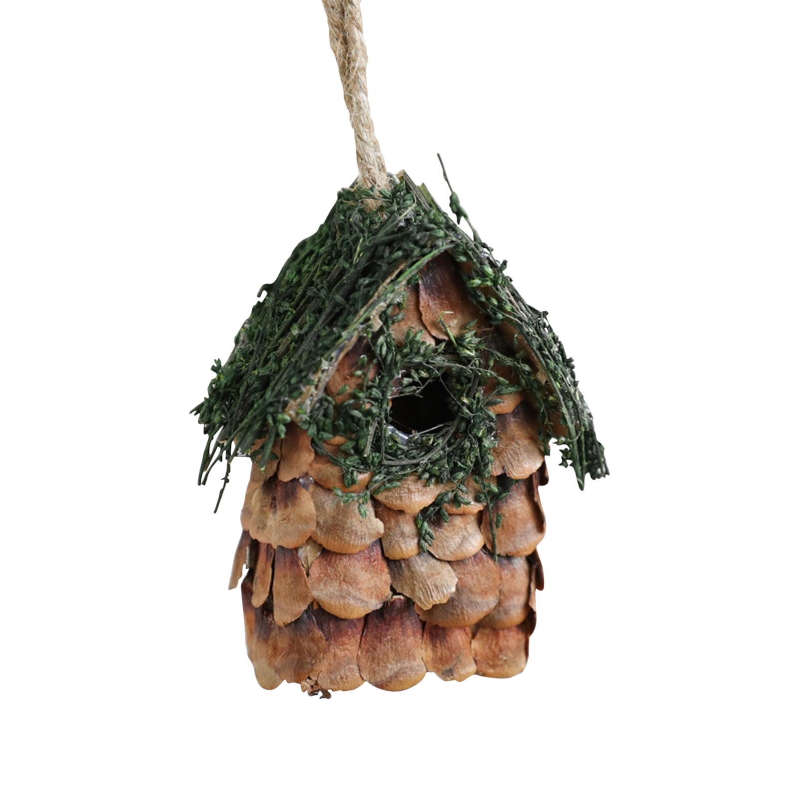 Suncoda Christmas Tree Decorations, Wooden Bird Nests House Decorations