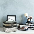thumbnail image 1 of Suncoda Cosmetic Bag Travel Makeup Bag Zippered Tote Bag,Portable Bathroom Travel Bag In Clear PVC Double Layer Cosmetic Bag Makeup Organizer, 1 of 4