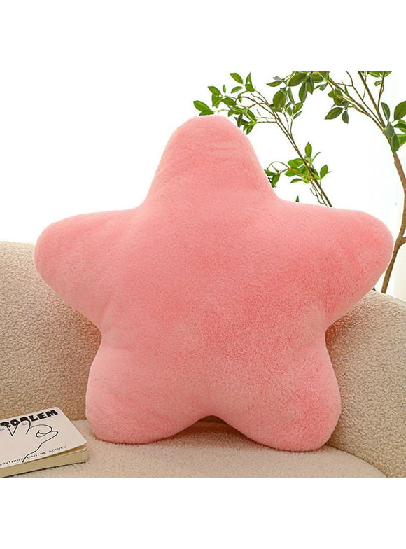 Suncoda Couch Pillows Decorative Pillows Star Pillow Super Soft Cute Plush Toy Sleeping Pillow Soft Girl Gift Girly Heart Cream Color Throw Pillows On Clearance
