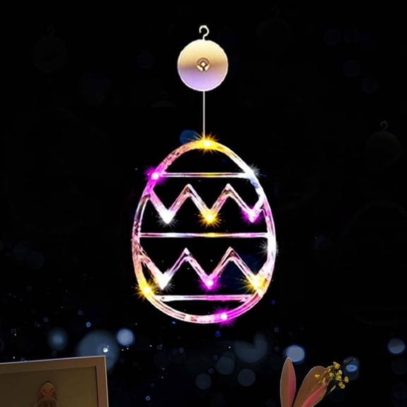 Suncoda Easter Eggs, Easter Basket Stuffers Easter Window Decorations Lights Easter Eggs Suction Cup Lantern