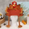thumbnail image 1 of Suncoda Fall Decor Turkey Hats for Adults Kids, Thanksgiving Hat with Head Legs Tail Fancy Dress Accessory, Thanksgiving Party Costume, Holiday Outfit and Dress, 1 of 3