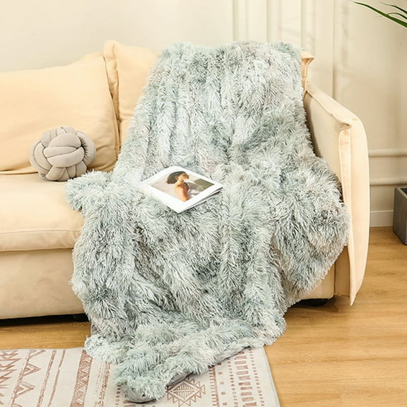 Suncoda Fleece Throw Size Blanket for Couch Sofa or Bed, Soft Fuzzy Plush Tie-dyed Colorful Blanket Luxury Flannel Lap Blanket, Super Cozy and Comfy for All Seasons (80 x 120cm)