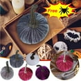 thumbnail image 1 of Suncoda Halloween Decorations, Velvet Pumpkins Decorative - Super Soft Stuffed Pumpkin Decor for Thanksgiving Halloween Party Holiday, Halloween Gifts(Free Plush Spider), 1 of 7