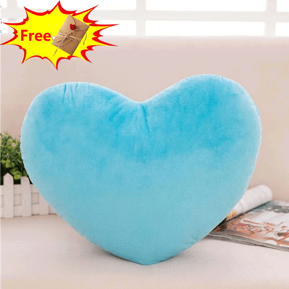 Suncoda Valentine's Day Heart Pillow, Plush Cute Throw Pillow, Cute Soft Throw Cushion, Thanks Giving Days, Valentine's Day Decorative for Home Bed Couch Heart Shape, Valentine's Day Gifts