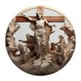 thumbnail image 1 of Suncoda Jesus Crucifix Christmas Ornament - Christmas Tree Decorations, Xmas Jesus Cross Scene Hanging Ornament for Xmas Tree, Holiday Party, Home, 1 of 7