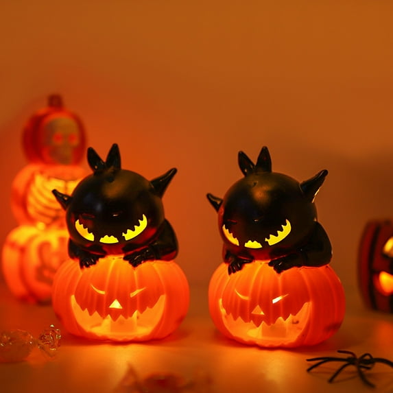 Suncoda Pumpkin Lights Halloween indoor decor, 1pc Halloween Light up Halloween Pumpkin Lantern Decorations with LED Light for Indoor Outdoor Tabletop Decorations Props