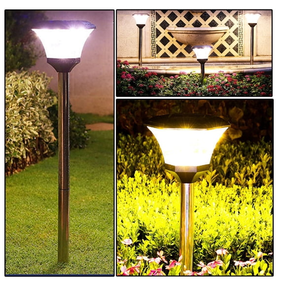Suncoda Solar Outdoor Post Lights with 2 Solar Panels,Water-Proof 2 in 1 Light Design,Decorative Pole LED Lights Outdoor For Patio,Garden,Backyard, Front/Back Door